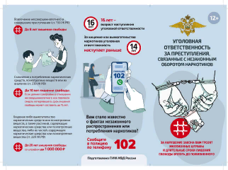 Буклет об уголовной ответственности за преступление по наркотикам Буклет об уголовной ответственности за преступление по наркотикам.